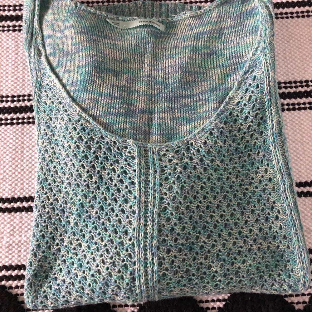 Maurices Sz Small Cotton Sweater- Teals/Green/Blue